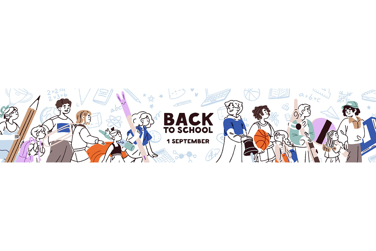 Back to school concept banner, an Education Illustration by PaperTrident (Photo 4 of 4)