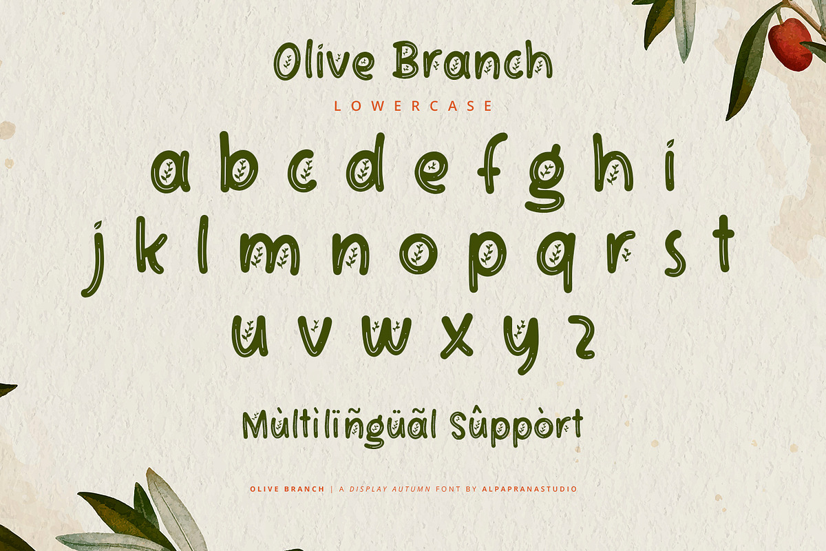 Olive Branch - Display Font