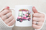 Watercolor Pink Golf Clipart, an Illustration by Sublimation Artist (Thumbnail 5 of 6)