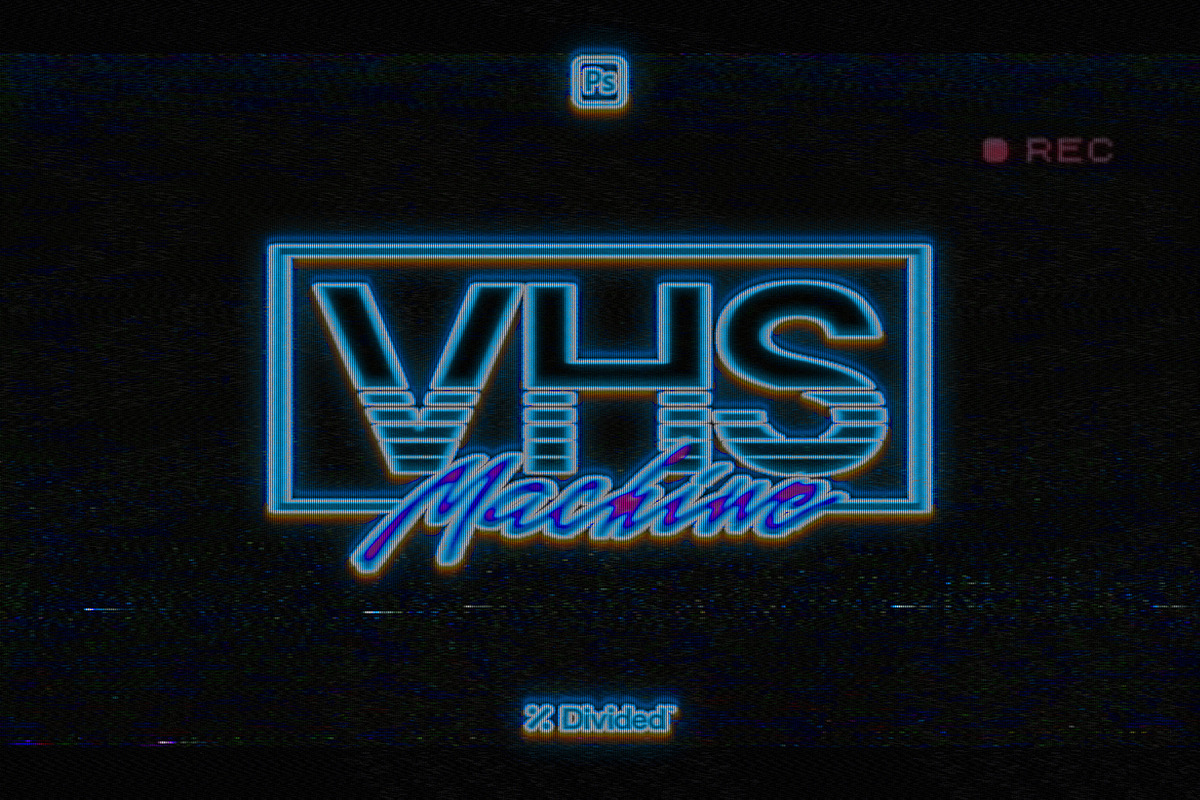 VHS Machine Retro Effect, a Graphic by Divided.co (Photo 1 of 6)