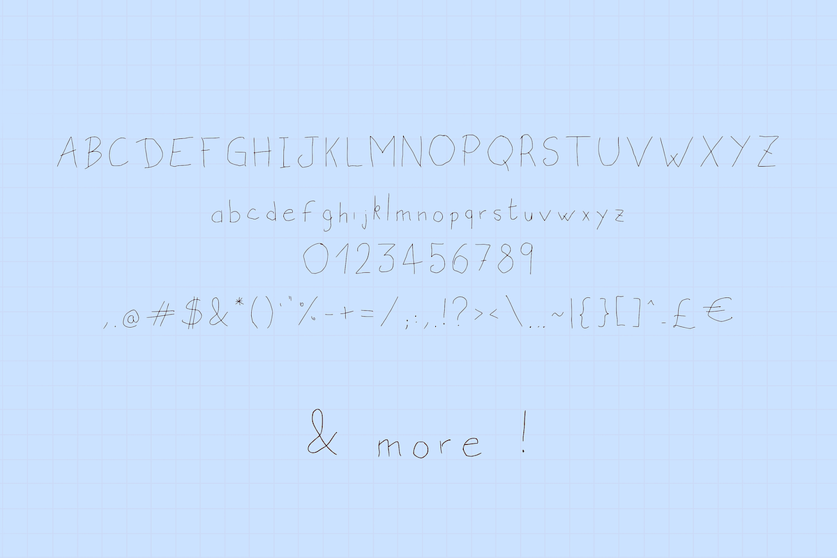 Handwritten Script Font Duo Kid, a Script Font by InkCloudDesign