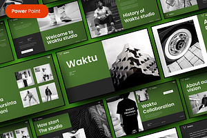 Waktu – Business PowerPoint Template, a Presentation Template by Dens Creative Studio