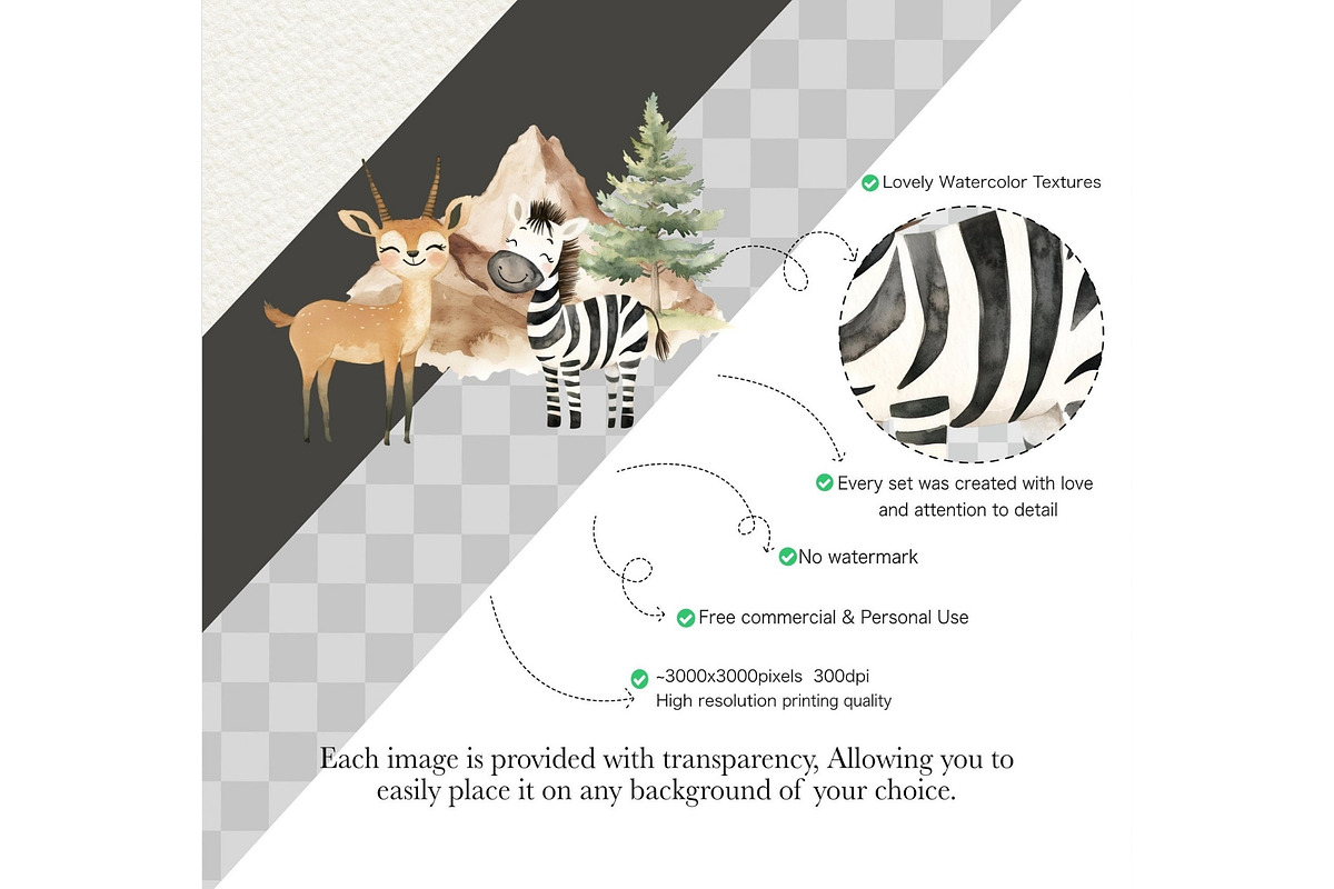 Noah’s Ark Watercolor Clipart Bundle, an Illustration by CharmClipArt (Photo 7 of 8)