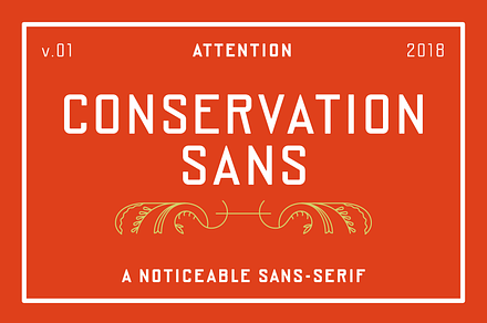 Conservation Sans Family