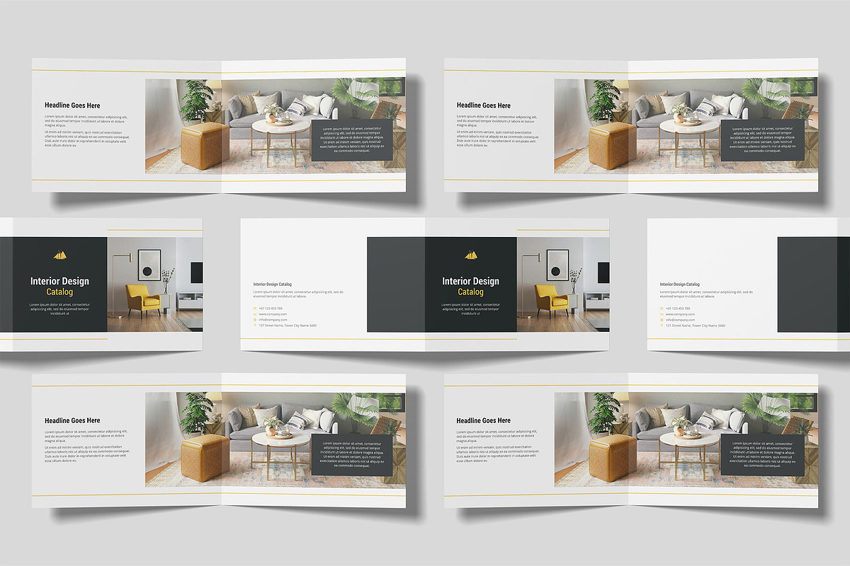 A4 Landscape Catalog Brochure Mockup, an Advertising Mockup by Compositing Studio (Photo 19 of 20)