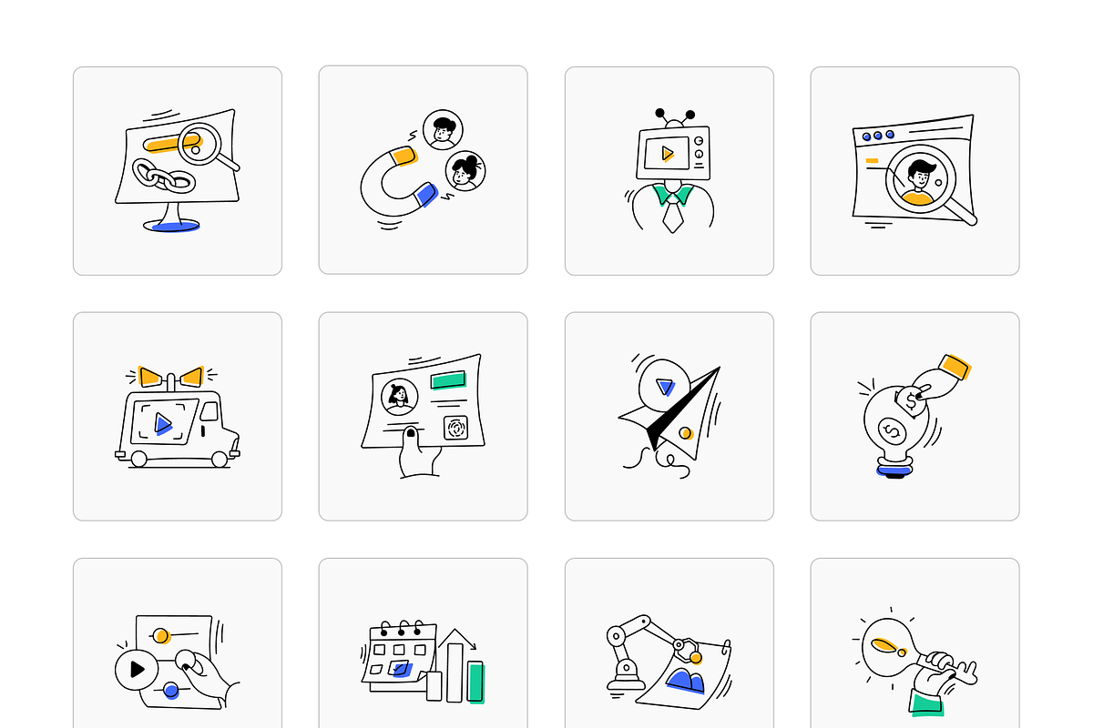 Advertising Animated Icons, an Outline Icon by Vectors Market (Photo 7 of 8)