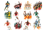 Africa Soccer Clipart, a Decorative Illustration by stickermadness (Thumbnail 3 of 4)