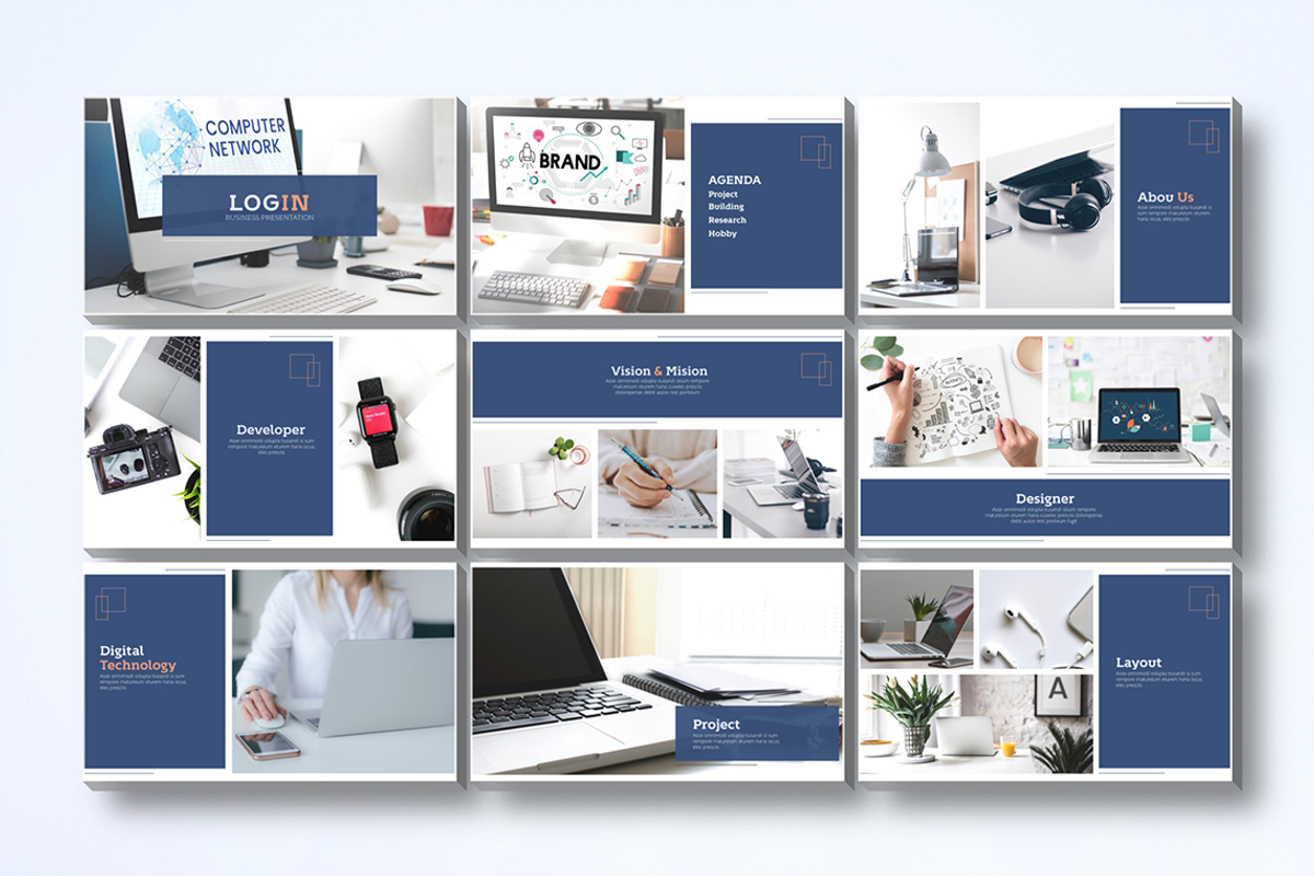 Login - Powerpoint Template, a Presentation Template by UnicodeID
