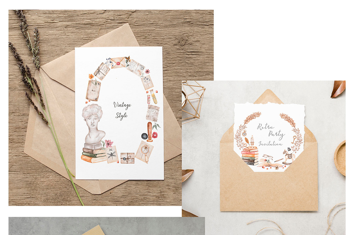 Watercolor Vintage Aesthetic, a Decorative Illustration by MayaNavits (Photo 14 of 15)