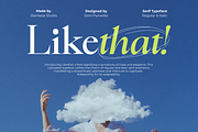 Likethat Font, a Serif Font by zeenesia (Thumbnail 1 of 20)