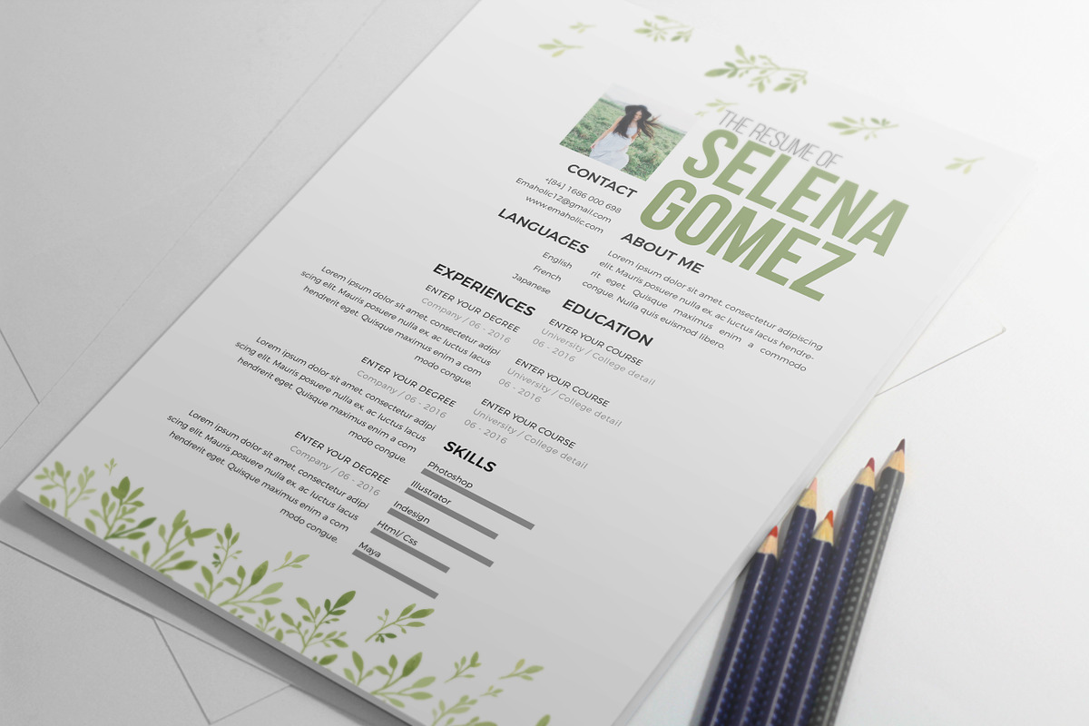 Mordern Resume Template, a Resume Template by Emaholic Template (Photo 4 of 4)
