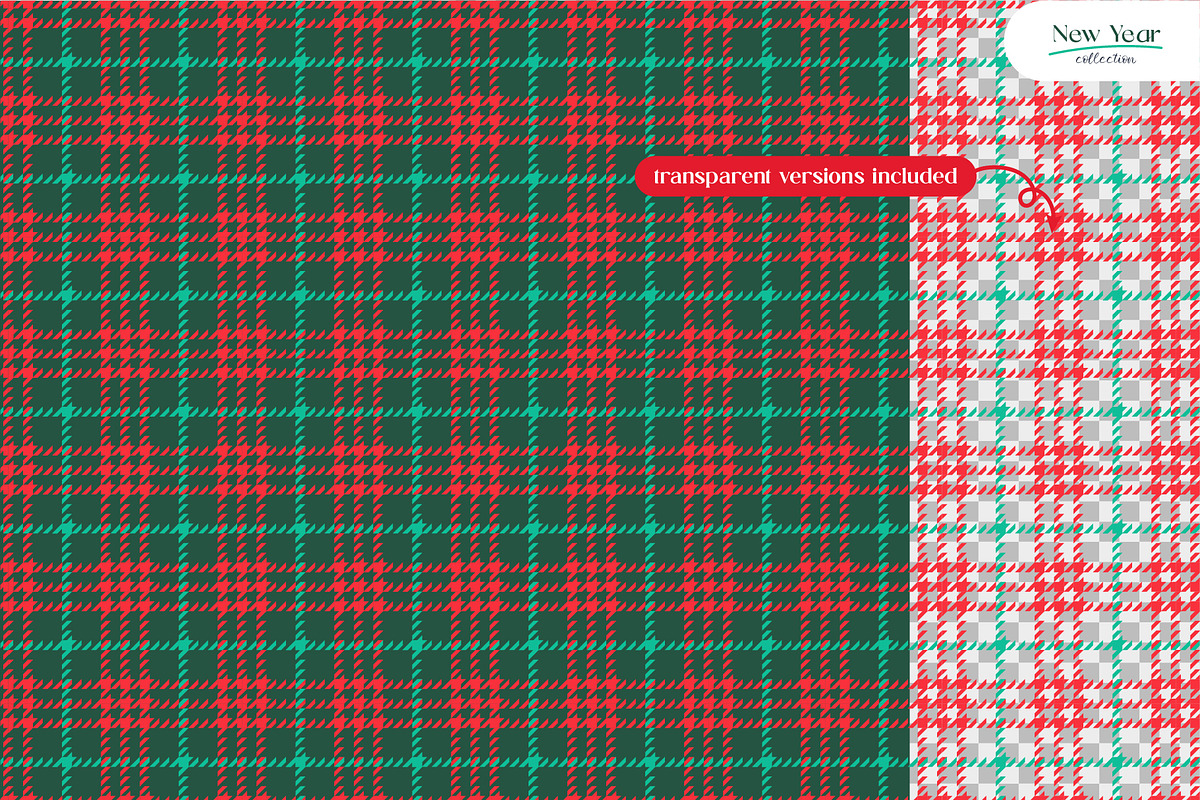 New Year - Seamless Patterns, a Pattern Graphic by InaCorart (Photo 3 of 7)