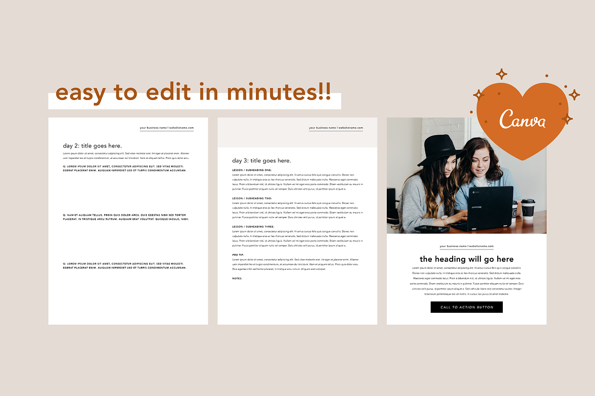 5 Day Challenge Lead Magnet | Canva, a Magazine Template by molly ho studio (Photo 4 of 6)