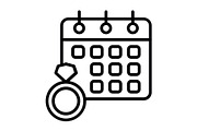 Wedding day Line Icon, an Icon by Pexelpy (Thumbnail 1 of 2)