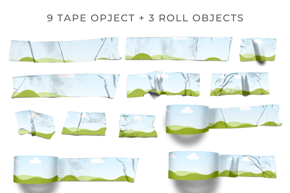 Washi Tape Mockup Template for Canva, a Pens & Pencil Mockup by Mockup Scene (Photo 2 of 5)