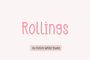 Rollings, a Handwritten Font by Sofia Skoog (Thumbnail 1 of 10)