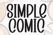Simple Comic | Script Font, a Script Font by Scratchones (Thumbnail 1 of 8)