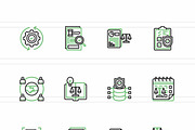 25 LegalTech & Compliance Icons., an Outline Icon by IconBunny (Thumbnail 2 of 2)