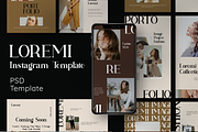 LOREMI Instagram Template, a Social Media Template by Inkofert (Thumbnail 1 of 12)