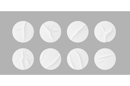 White stickers, glued paper patches, a Texture Illustration by ModVector