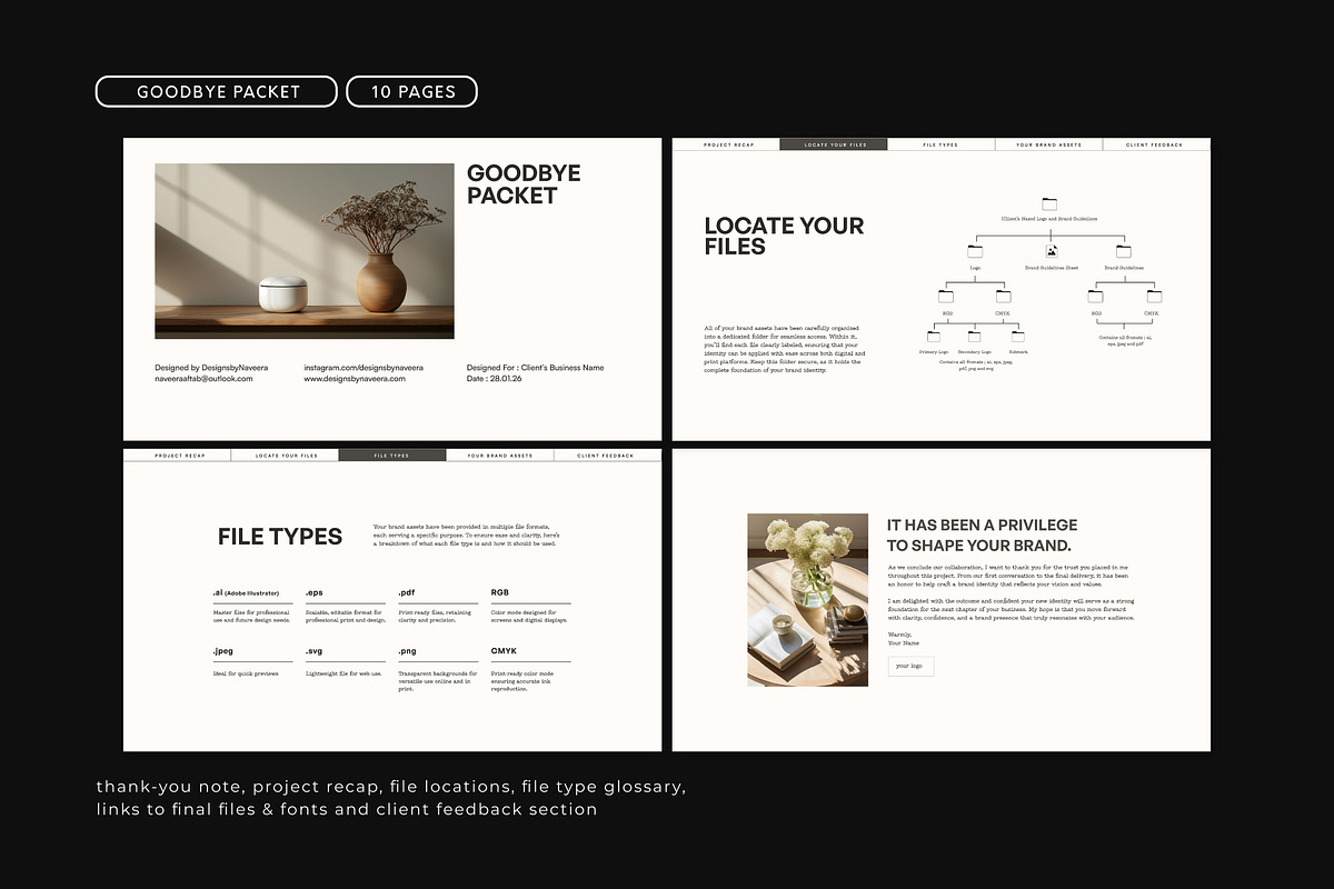 Client Onboarding + Handoff Toolkit, a Branding & Logo Template by Naveera Aftab (Photo 4 of 5)