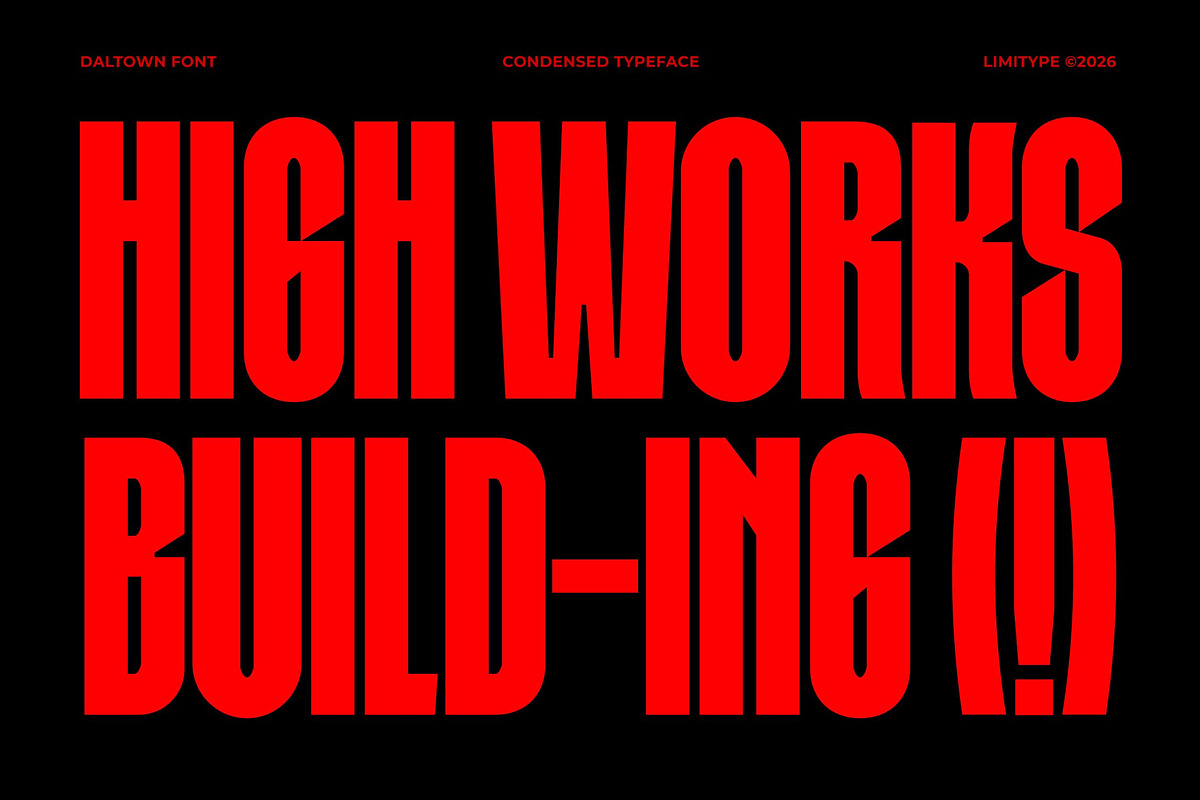 Daltown - Bold Condensed Font, a Sans Serif Font by limitype (Photo 2 of 12)