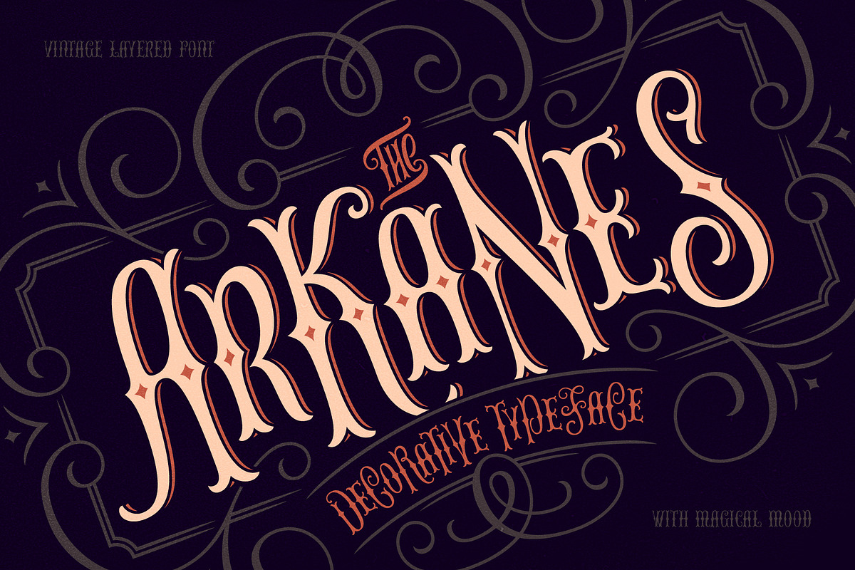 The Arkanes Decorative, a Blackletter Font by Gleb Guralnyk (Photo 1 of 8)