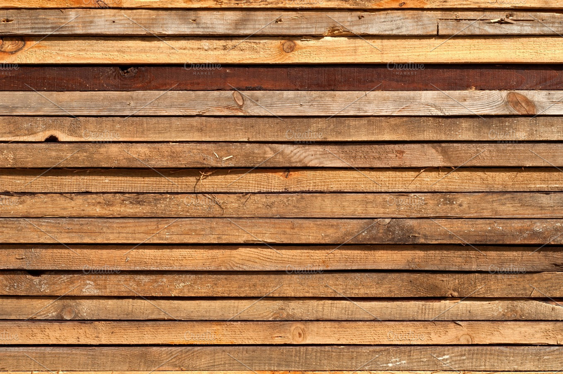 Stacked Wooden Boards