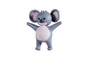 3D Pack Cute Animal Koala