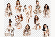 Dog Mom Clipart Set | 50 Dog Breeds, a Person Illustration by GlamArtZhanna (Thumbnail 8 of 8)
