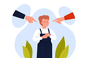 Parental punishment, critics and, an Object Illustration by Flashvector