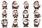 Whimsical Santa Claus Clipart, an Illustration by OK Design (Thumbnail 3 of 6)