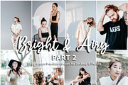 20 Lightroom Presets Bright & Airy 2, a Preset Add-On by PerfectStudioPresets (Thumbnail 1 of 10)