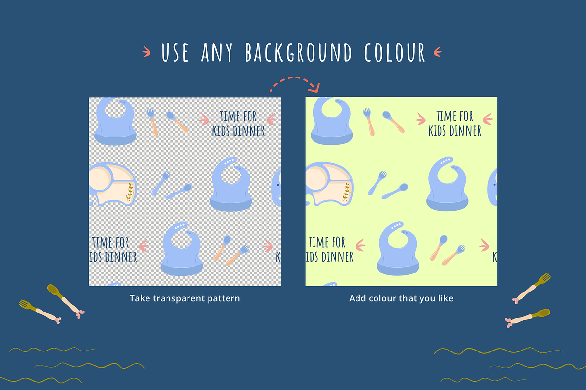 Elephant Mealtime Patterns & Poster, an Illustration by ApollinariaManko (Photo 6 of 7)