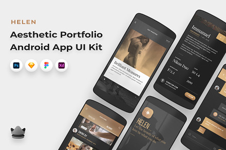 Helen - AndroidOS Portfolio UI Kit