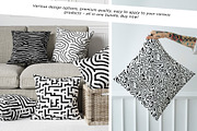 Black And White Pattern Bundles, a Pattern Graphic by Vibrand Studio (Thumbnail 5 of 11)