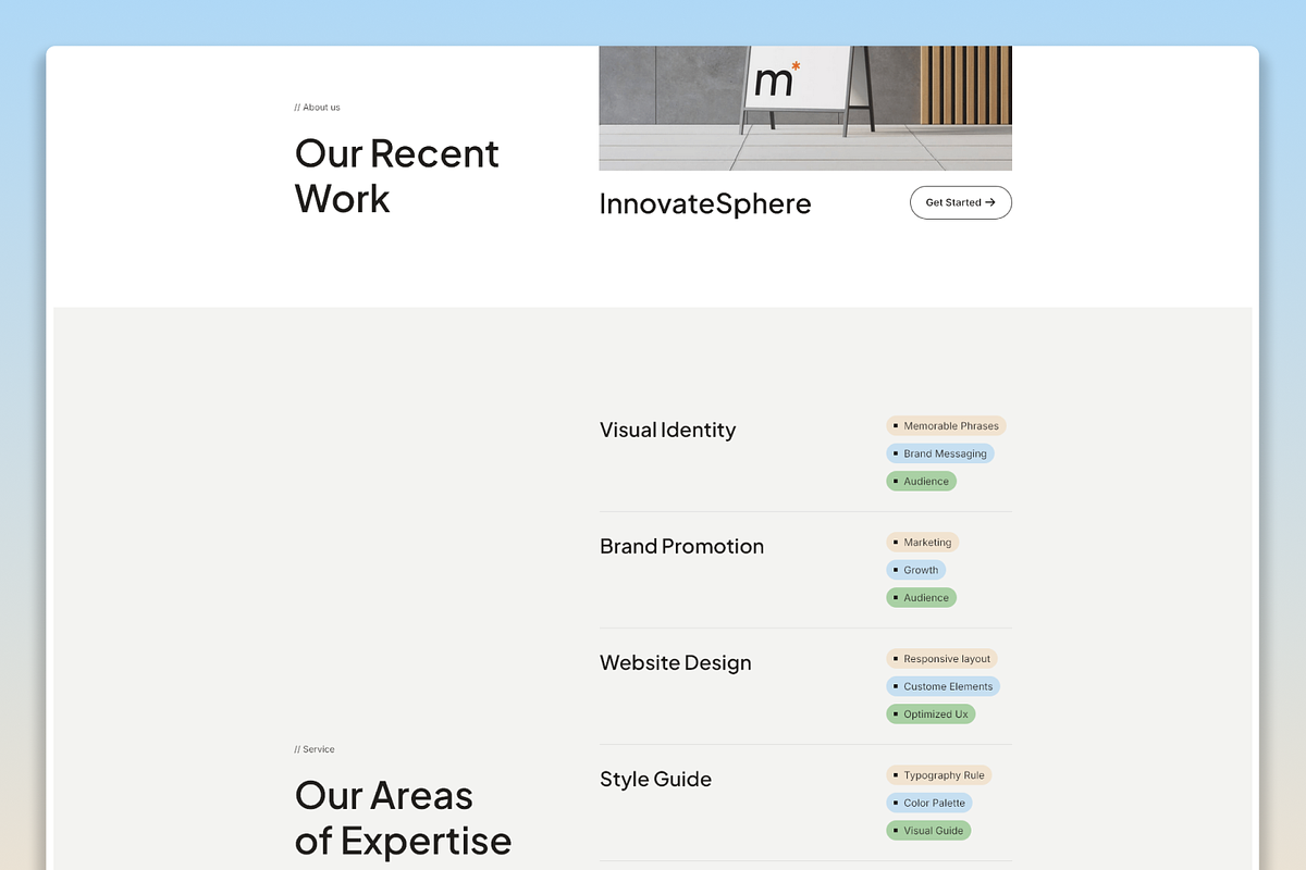 Nimbly Agency Framer Template, a Landing Page Template by Flow Samurai Templates (Photo 2 of 5)