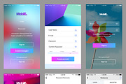 Mobile Theme UI/UX Kit, an UI Kit Template by App for Mobile & Website (Thumbnail 5 of 10)