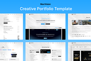 MacVision Framer Portfolio Template, a Websites & App Template by Dávid Kálmán's Templates (Thumbnail 1 of 3)