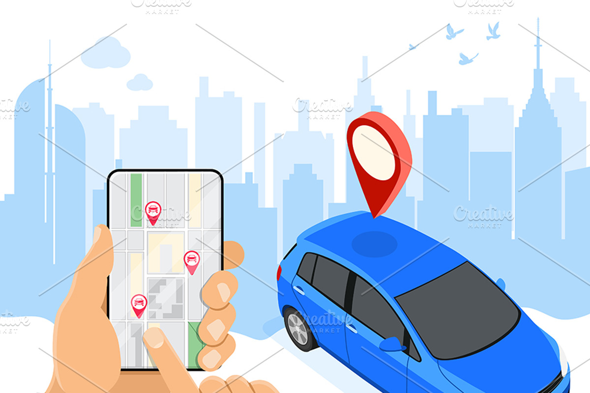 Car Sharing Service Concepts, a Person Illustration by TAlex (Photo 3 of 6)