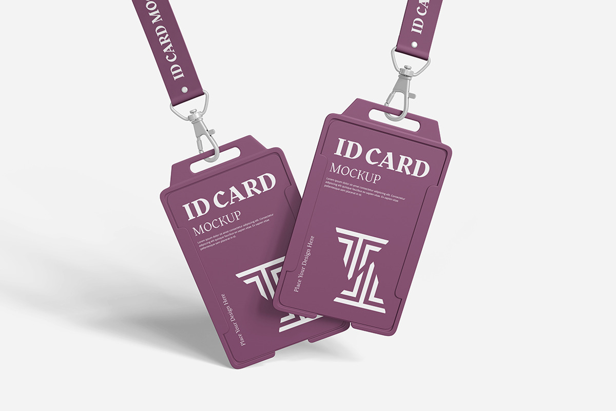 Corporate ID Card Mockup, an Advertising Mockup by Indah (Photo 4 of 6)