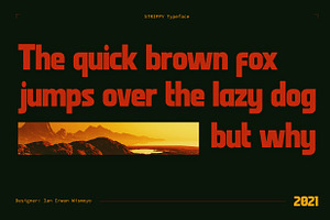 Strippy - Bold Futuristic Fonts