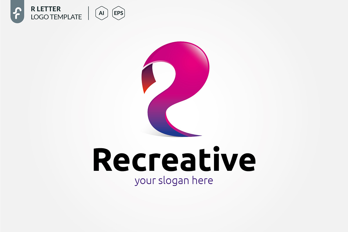 R Creative Logo, a Branding & Logo Template by ft.studio