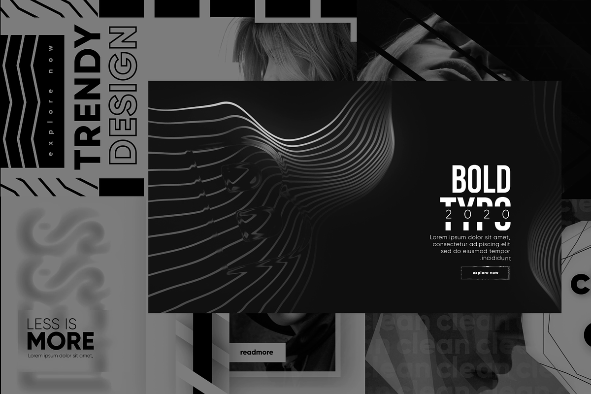 Monochrome Typography- AE, a Poster Template by Polygon Motions (Photo 2 of 2)