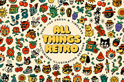 All Things Retro llustrations, an Object Graphic by Bnick (Thumbnail 1 of 9)