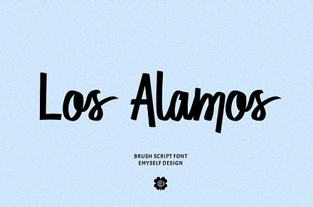 ED Los Alamos, a Script Font by Emyself Design