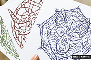 300 Vector Mandala Ornaments, a Decorative Illustration by pixaroma (Thumbnail 43 of 49)