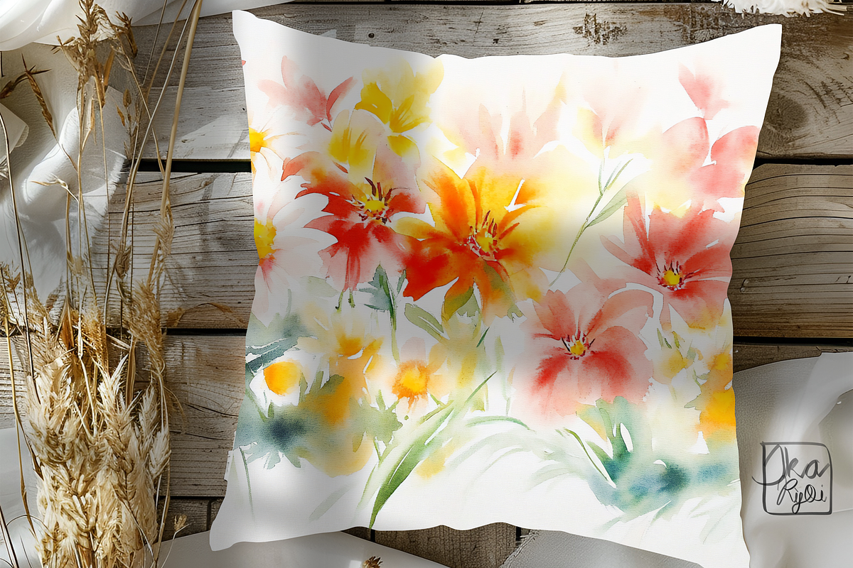 Delicate Watercolor Wildflowers art, an Illustration by ikarifq shop (Photo 3 of 4)