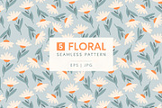 Floral seamless patterns, a Pattern Graphic by hanifa_design (Thumbnail 1 of 11)