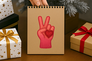 Faux Crochet Peace Sign PNG, an Object Illustration by Craftsbeefy (Thumbnail 5 of 6)